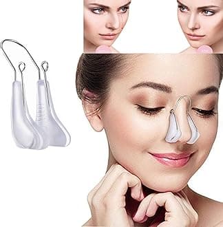 Nose Shaper Clip Nose Beauty Up Lifting Silicone Pain-Free Nose Bridge Straightener Corrector Slimming Rhinoplasty Device for Wide Crooked Nose High Up Tool