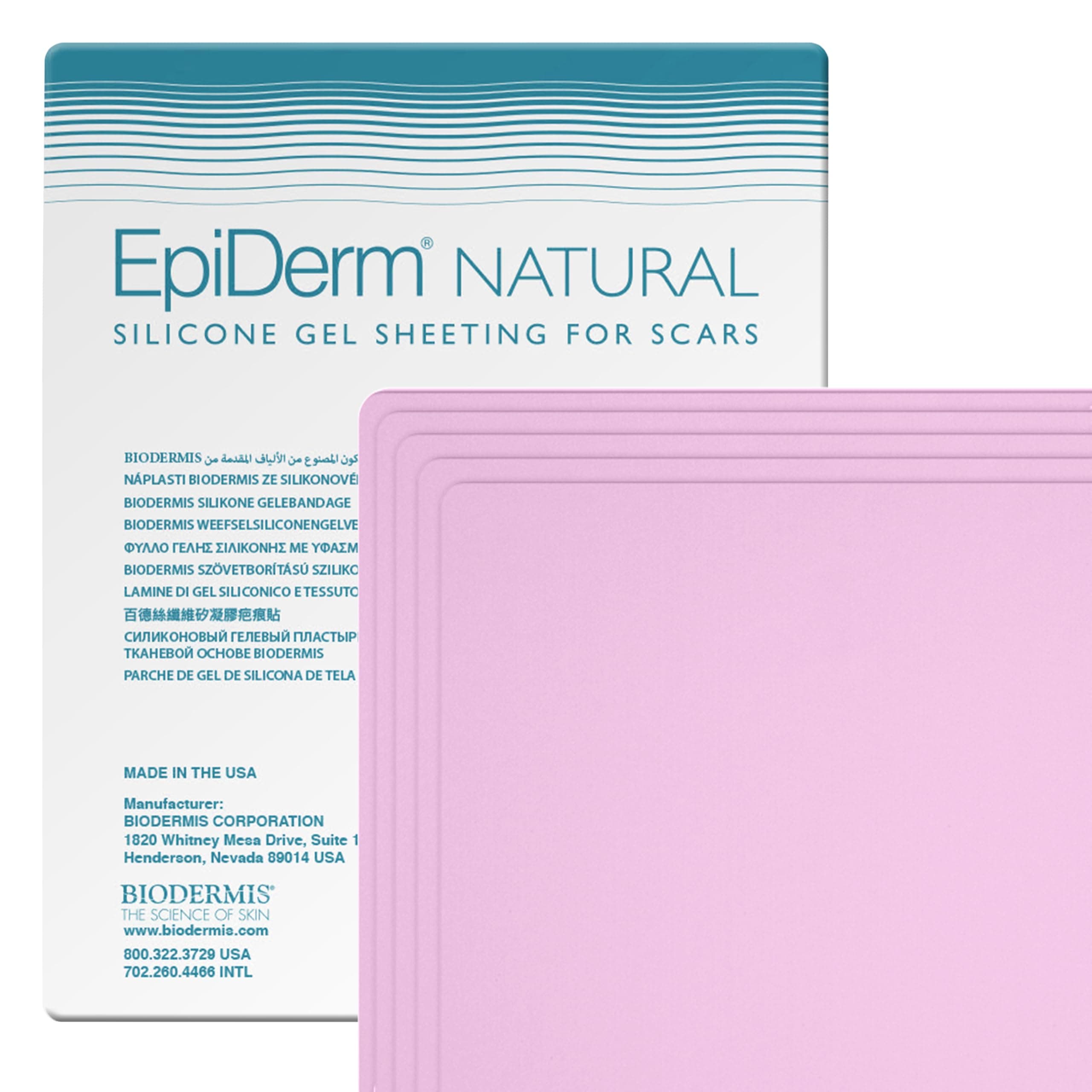 EpiDerm Large Silicone Scar Sheets – Soft, Reusable Silicone Sheets for Tummy Tuck, C-Section, Burns & Surgical Scars – Customizable, Flexible & Easy to Clean - 11" x 15.75", Clear, 5-Pack