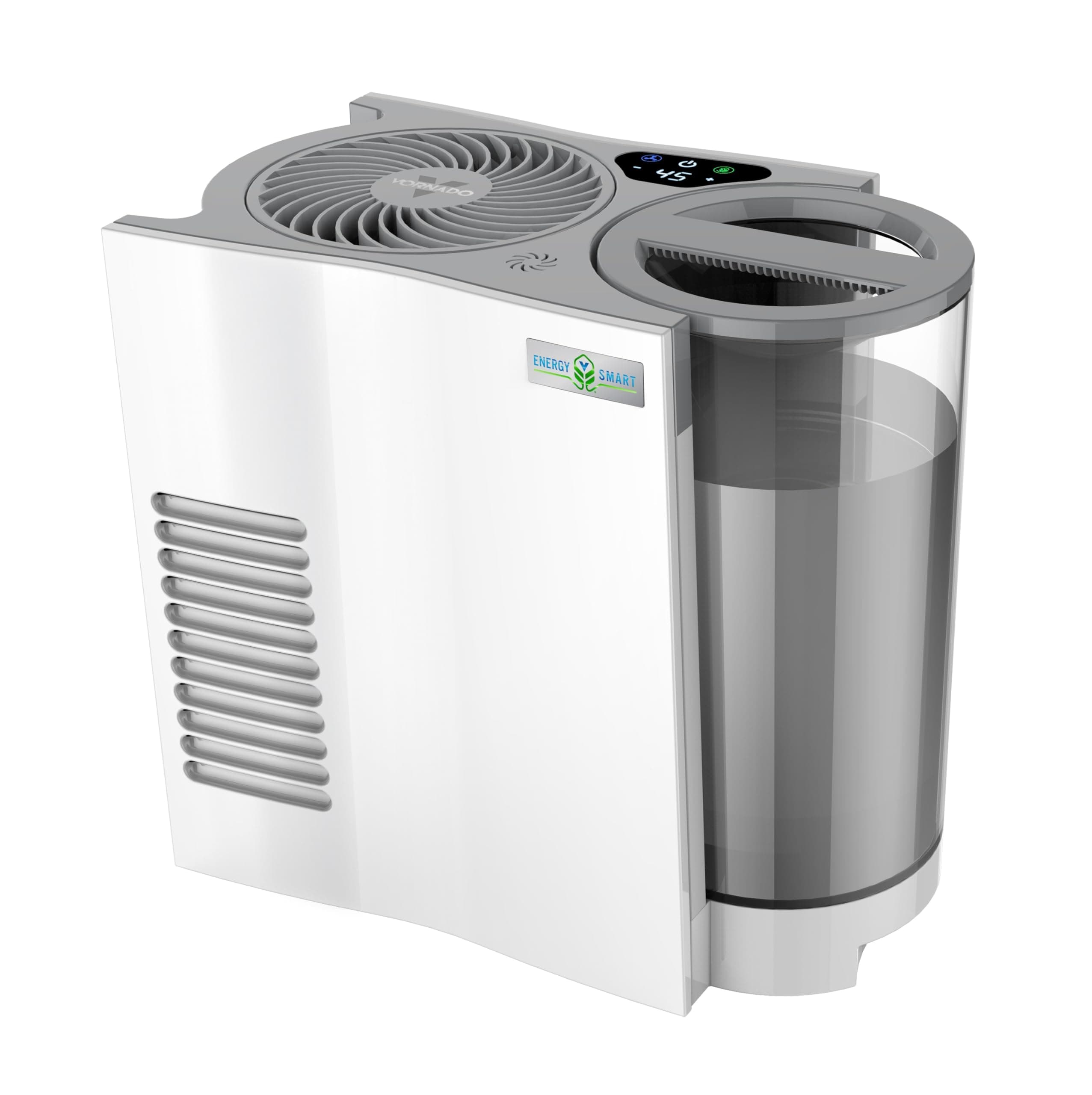 EVDC300 Energy Smart Evaporative Humidifier with Automatic Shut-off, 1 Gallon Capacity, LED Display, White