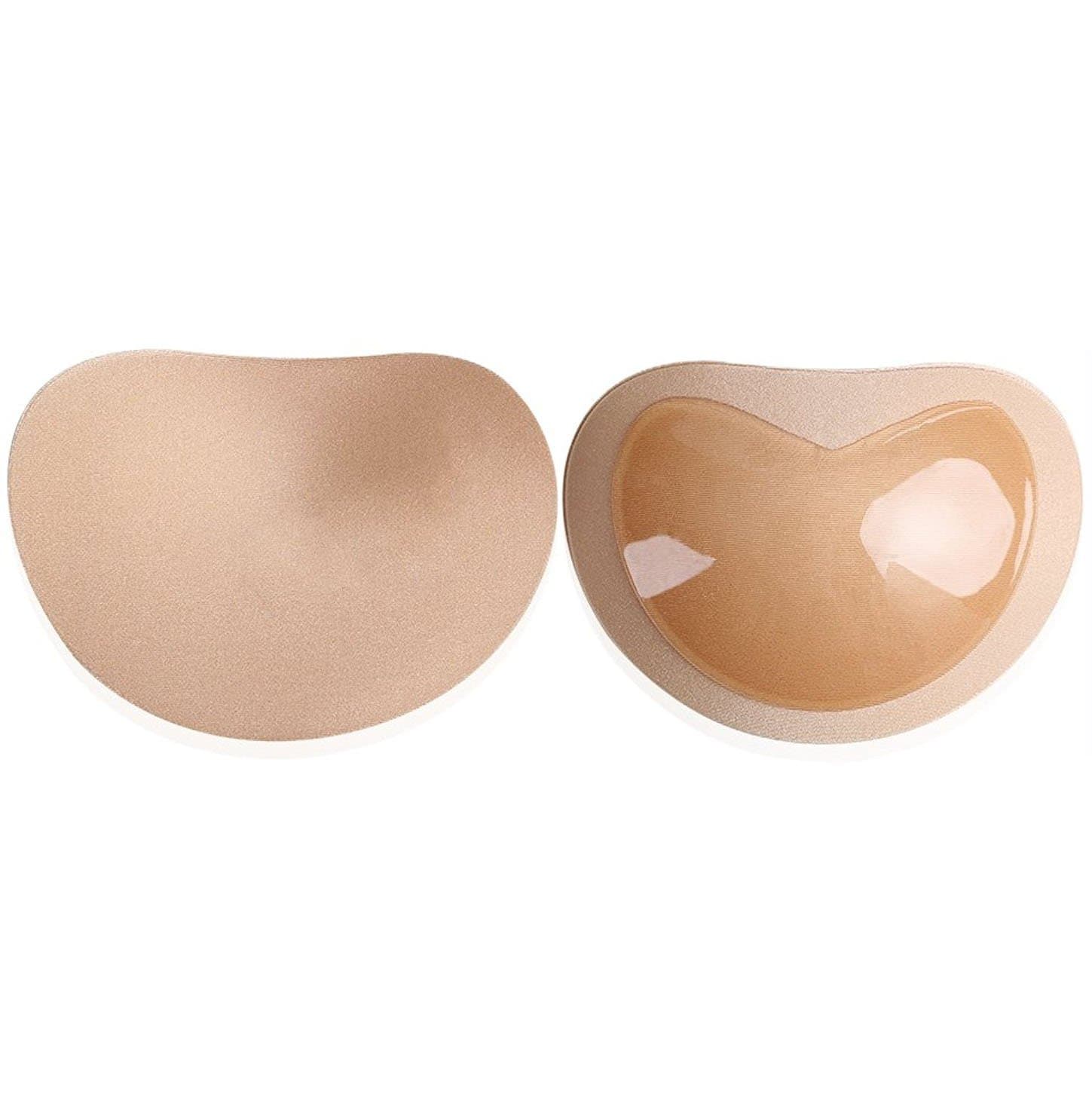 Silicone Adhesive Bra Pads Inserts,Push Up Sticky Bra Pad Breast Enhancer (1 Pair) by (flesh)