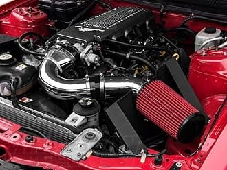 Aluminum Cold Air Intake Polished | High Flow Intake System Upgrade with Reusable Filter | Compatible with 2005–2009 Ford Mustang GT 4.6L and Bullitt Models