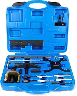 Ford Engine Camshaft Timing Tool Kit, 18PC, Flywheel Locking Tool Compatible with Ford Fiesta Focus Volvo 1.4 1.6 1.8 2.0 Di/TDCi/TDDi ECOBOOST 1.6 Ti-VCT 1.5 1.6, Replace 303-1097 303-1550