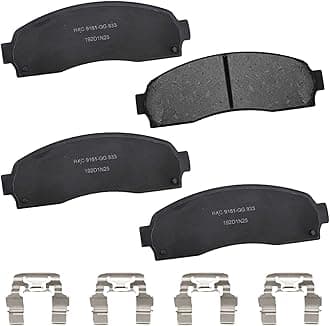 Premium SBC833 Ceramic Front Brake Pads for Select Models Ford Explorer, Explorer Sport, Sport Trac, Ranger, Mazda B2300, B3000, B4000, Mercury Mountaineer