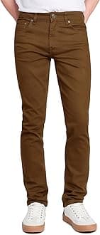 VICTORIOUSMen's Skinny Fit Color Stretch Jeans