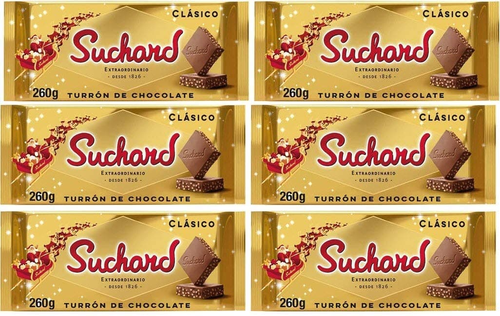 Suchard Turron Chocolate Clásico 6X 260gr