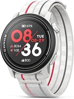 COROSPACE 3 Sport Watch GPS, Lightweight and Comfort, 17 Days Battery Life, Dual-Frequency GPS, Heart Rate, Navigation, Sleep Track, Training Plan, Run, Bike, and Ski (White Nylon)