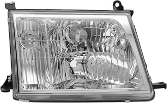 for 1998-2005Toyota Land Cruiser 100 Headlight W/Factory Halogen Models Only, Right Side Head Light Assembly Replacement, Front Head lamp OEM 8101060042, 8105060041 (Right Side Headlight)
