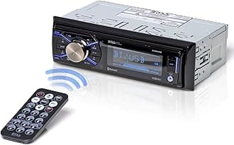 BOSS Audio Systems 632UAB Car Stereo - Single Din, Bluetooth, No CD DVD Player, AM/FM Radio Receiver, Wireless Remote Control, Aux in, USB