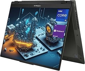 ASUSBusiness Vivobook S 16 Flip 2-in-1 Laptop, 16" WUXGA Touchscreen, Intel Core i9-13900H, 32GB SSD, 1TB SSD, Webcam, HDMI, Wi-Fi 6, Windows 11 Pro, Midnight Black