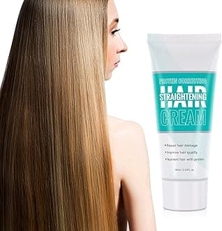 Hair Straightening Cream 60ml Achieving Sleek, Straight hair, Softens & Smooths, Salon-Quality Results, Long-Lasting Hold, Protein Hair Correction, Repairs Hair Damage, Improves Hair Quality