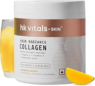 Skin Radiance Marine Collagen Supplement (Mango, 200g) | Vitamin C, E, Sodium Hyaluronate | For Healthy Skin, Hair & Nails