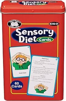 Super Duper Publications | Sensory Diet Flash Cards - Revised | Behavior and Body Awareness Fun Deck | Regulate Emotions | Educational Materials for Children | Occupational Therapy