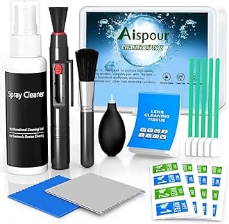 Camera Lens Cleaning Kit, 10-in-1 Camera Cleaning Kit, Camera Lens Cleaner and Camera Accessories, Includes Lens Cleaning Kit/Lens Cleaner/Lens Cleaning Pen/Soft Brush