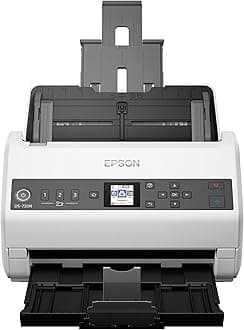 DS-730N Network Color Document Scanner, 100-page Auto Document Feeder (ADF), Duplex Scanning