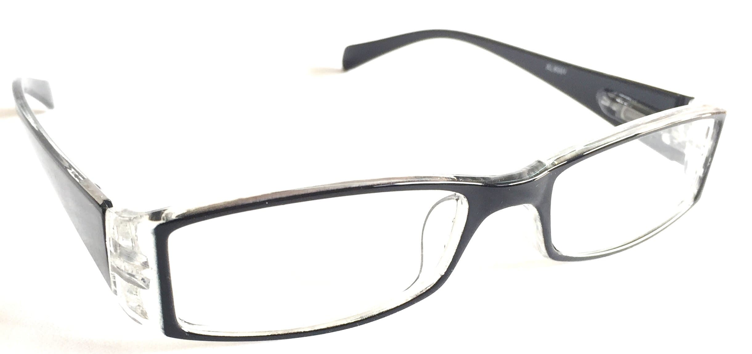 CHASHIBA® Full Rim Rectangular Reading (Near Vision) Glasses (Black, 2.0)