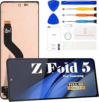 SRJTEK Original for Samsung Z Fold 5 5G Screen Replacement for Samsung Galaxy Fold 5 5G SM-F946U F946B F946W F946A Digitizer Touch Screen Display Assembly Repair Kits(Black)