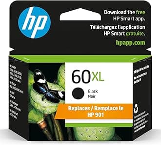 HP 60XL Black High Yield Original Ink Cartridge (CC641WN)