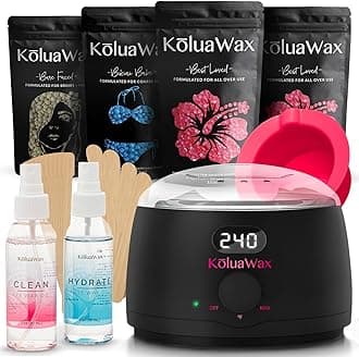 Premium Waxing Kit for Women - Beginner Friendly - Complete Wax Kit that includes 14oz of Wax Beads, Applicator, Pre and Post Care, Suitable for Sensitive Skin (Black)