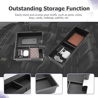 LUWU 2025 2026 GMC Hummer EV Accessories Set Compatible with 2022 2023 2024 2025 2026 GMC Hummer EV Accessories Hummer EV Dashboard Organizer 1PC & Hummer EV Center Console Organizer 1PC