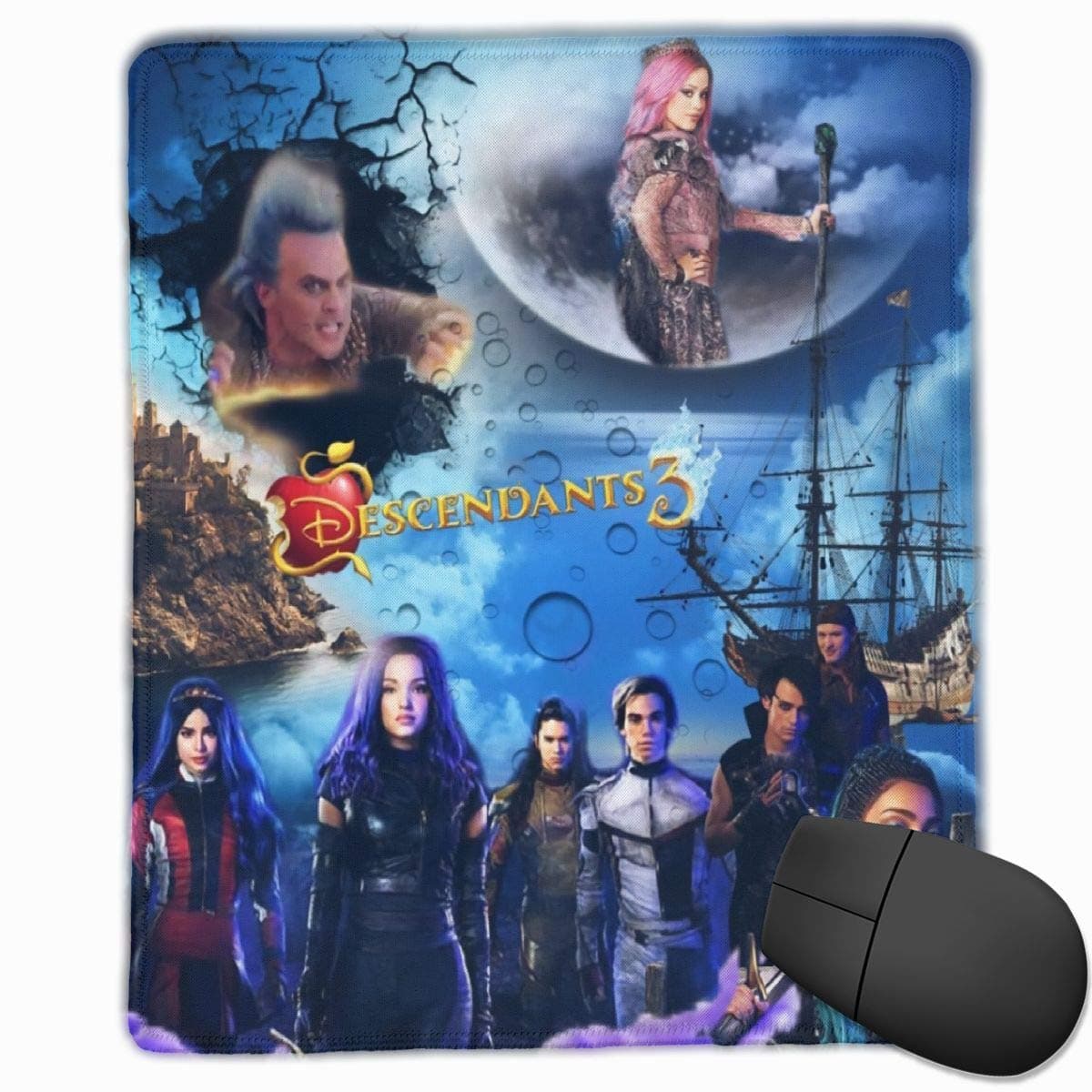 YiwuYshi Descendants 3 Computer Gaming Office Mouse Pad Notebook Mouse Pad 9.8 X 11.8 Inch