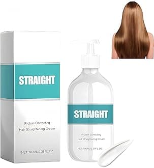 Hair Straightening Cream Hair Relaxer Permanent Hair Gloss Hair Protein Hair Straightener Cream (1 Pcs)