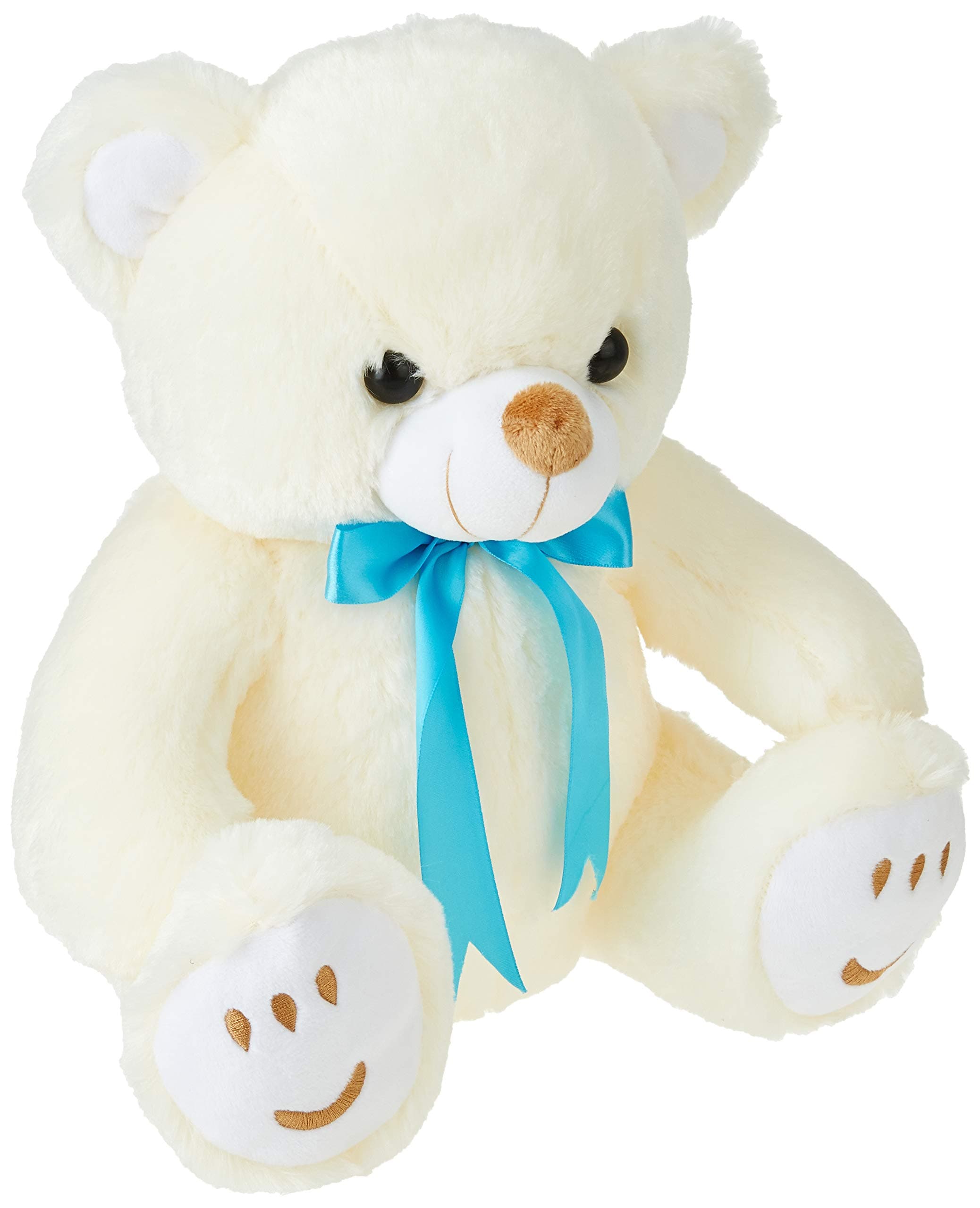 Amazon Brand - Jam & Honey Teddy Bear Soft Toy (33 Cm, White, Cream)