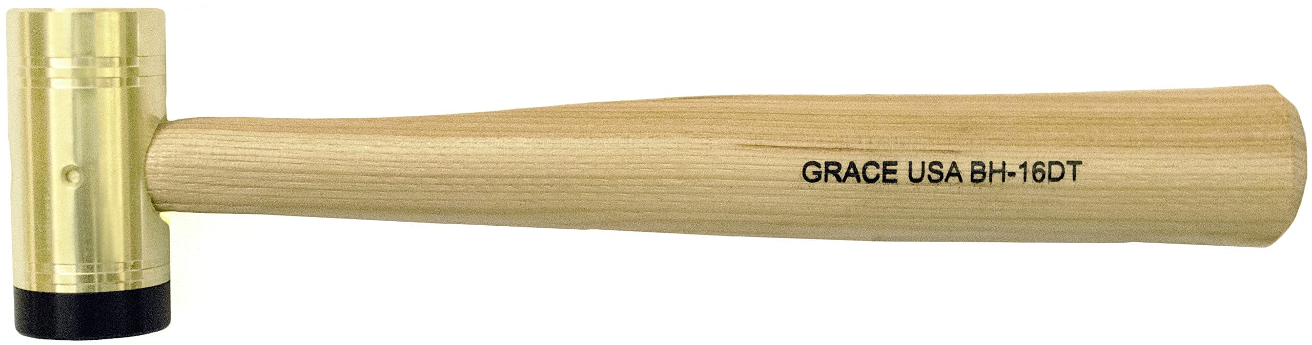 16 Ounce Brass Hammer with Delrin Tip, Gunsmith Tools & Accessories, Gun Care, Woodworking, Machinist, Mechanic, Made in USA