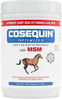 Cosequin Optimized with MSM Joint Health Supplement for Horses - Powder with Glucosamine and Chondroitin, 1400 Grams