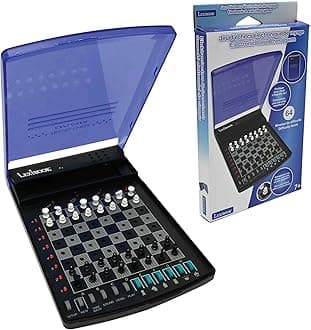 Electronic Travel Chess Set, 32 Pieces, 64 Difficulty Levels, 1 to 2 Players, Strategy Game, Family Board Game, LCG500