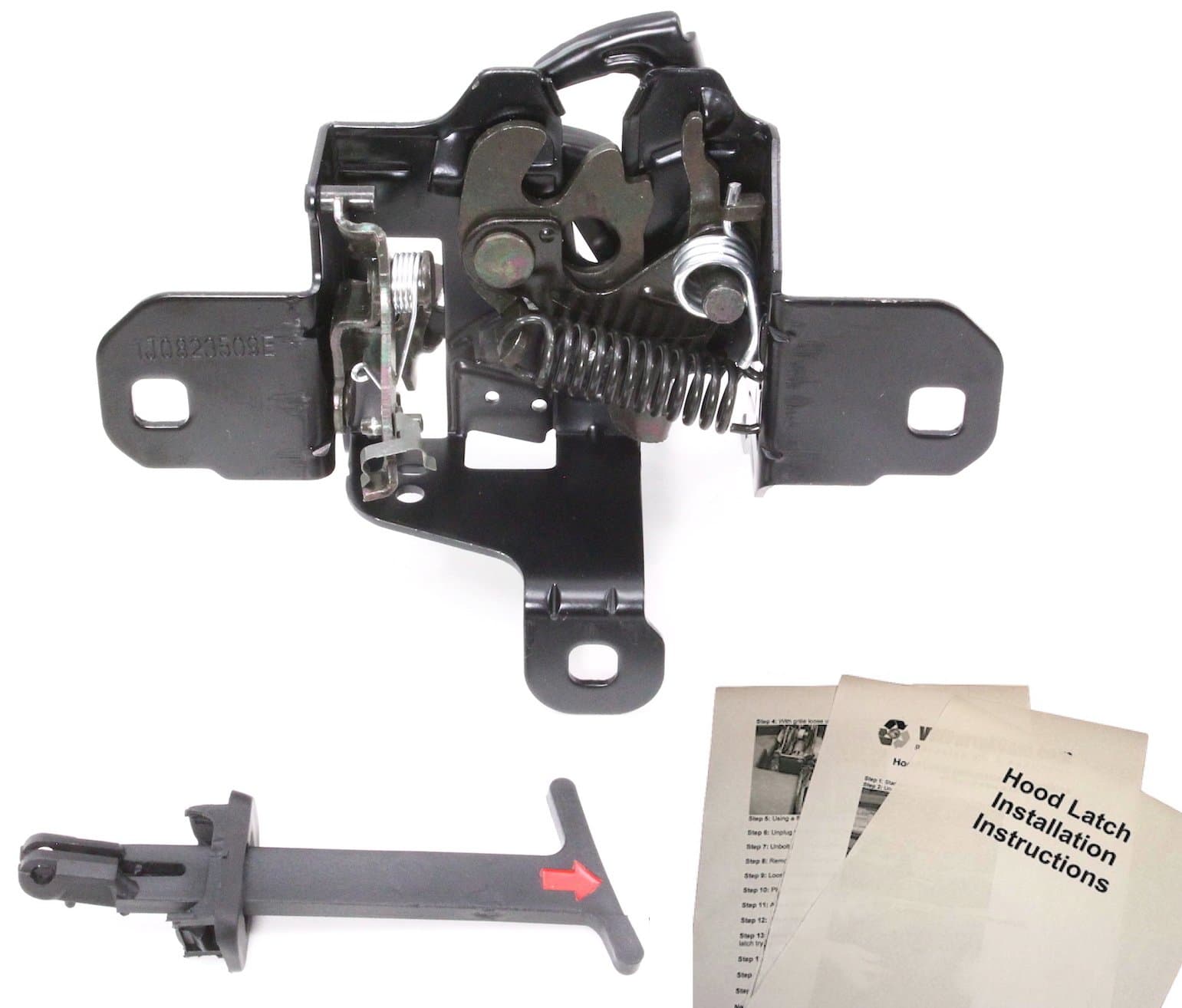 Hood Latch Lock + Pull Handle Compatible With Volkswagen VW Jetta Golf GTI Mk4