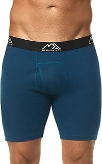 Merino.tech Merino Wool Boxer Briefs Men - Merino Wool Underwear Breathable Dry Fit Comfy Sports Base Layer for Men