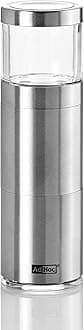 Adhoc Muskatino Stainless Steel and Acrylic Nutmeg Mill, Clear/Silver, 5-Inch, PM87