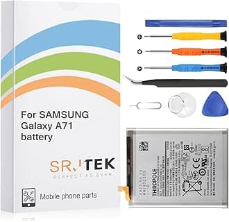 Original Battery Replacement for Samsung Galaxy A71 4G EB-BA715ABY,for Samsung SM-A715 4500mAh Standard Capacity Battery Include Complete Repair Tools kit(Not for A71 5G)