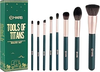 Tools of Titan Brush Set of 8 | Face Makeup Brush Set with Ultra Soft Bristles (PACK OF 8)