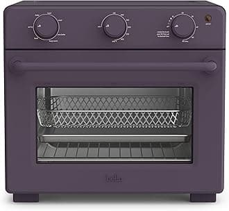 Air Fry Toaster Oven, 7 Preset Cooking Options, Dishwasher-Safe EverGood Coated Trays Included, 60-Minute Auto Shutoff w Audible Timer, Power Indicator Light, 1700 Watt, Plum