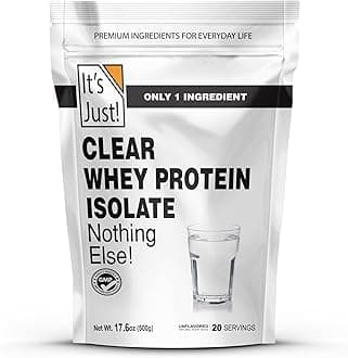 Clear Whey Isolate, WPI-90, Zero Carb Protein Powder, 20 Servings, No Added Flavors, Product of Denmark, Packaged in USA, Ultra Premium, 17.6oz (500g)
