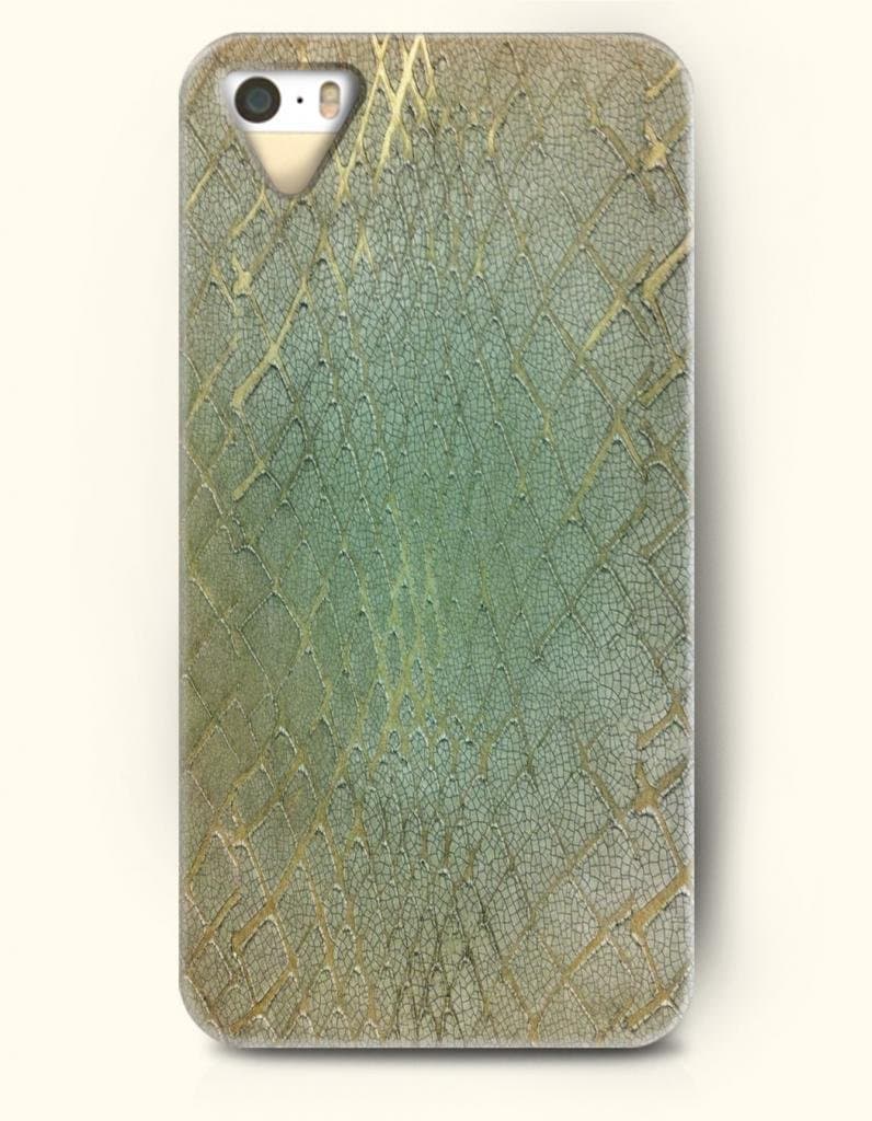 iPhone 5/5S Case, OOFIT Phone Cover Series for Apple iPhone 5 5S Case (DOESN'T FIT iPhone 5C)-- Gold Snake-Print -- Snake Skin Print