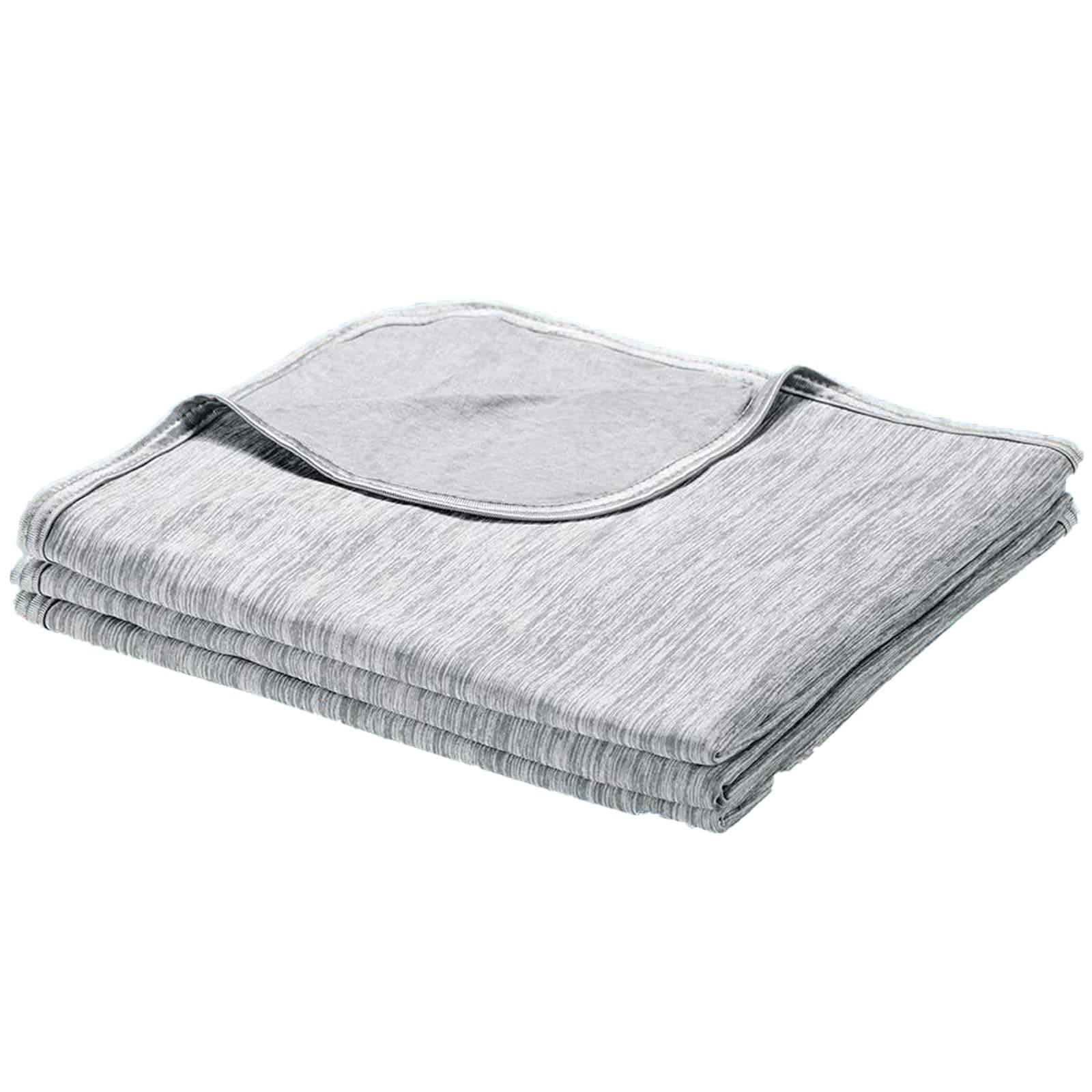 – Cooling Blanket for Summer, Throw Blanket With Arc-Chill 3.0 Technology Keep Cool For Sofa Bed, Comfort Soft Nap Fabric Breathable Adult Baby Children Pet Dog, 130 x 170 Cm, Grey