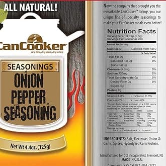 CanCooker Onion and Pepper Seasoning | Perfect Seasoning Blends for Grilling, BBQ, & Camping | Taste Great on Chicken, Meat, Fish, Beef, Veggies & More - 6 Pack
