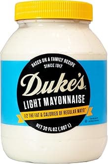 Duke’s Light Mayonnaise Jar – Smooth & Creamy, 30 Ounce (Pack of 1)