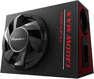 Pioneer TS-WX300A 30cm Powered Active Subwoofer with Class-D built-In Amplifier (1300 W) Single Voice Coil, Black