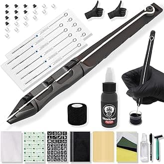 Moricher Hand Poke a Stick Tattoo Kit DIY Tattoo Tool Kit Tattoo Practice Kit for Beginners Complete Tattoo Kit