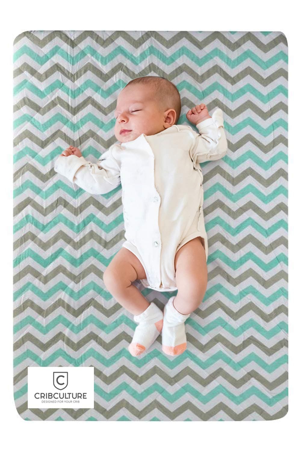 CC Pack N Play Mattress Pad Cover Protector, Fitted and Padded Baby Playard Mattress Pad for Pack and Play, Portable Mini Crib, Play Yard, Hypoallergenic Topper Pads, Washer, Dryer Safe