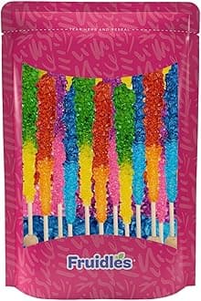 Multicolored Rocksicles Candy Lollipops Pops Candy Suckers, Color and Flavor Assortment, Unwrapped Rock Candy (3-Pack)