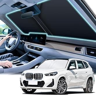 SINGARO Universal 300T Car Windshield Sun Shade, Foldable Reflective for Windshield & Window Shades with Overlapping Design, Car Interior Accessories