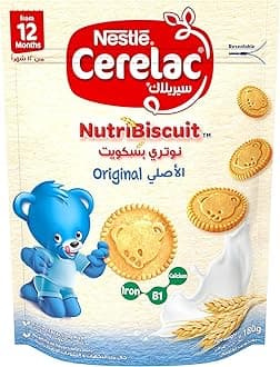 Nestle Cerelac NutriBiscuit Original Cereal Snack (180g, Pack of 6)