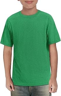 Boys Short Sleeve Shirts Kids Summer Crewneck T-Shirts Casual Tops Tees 5-14 Years