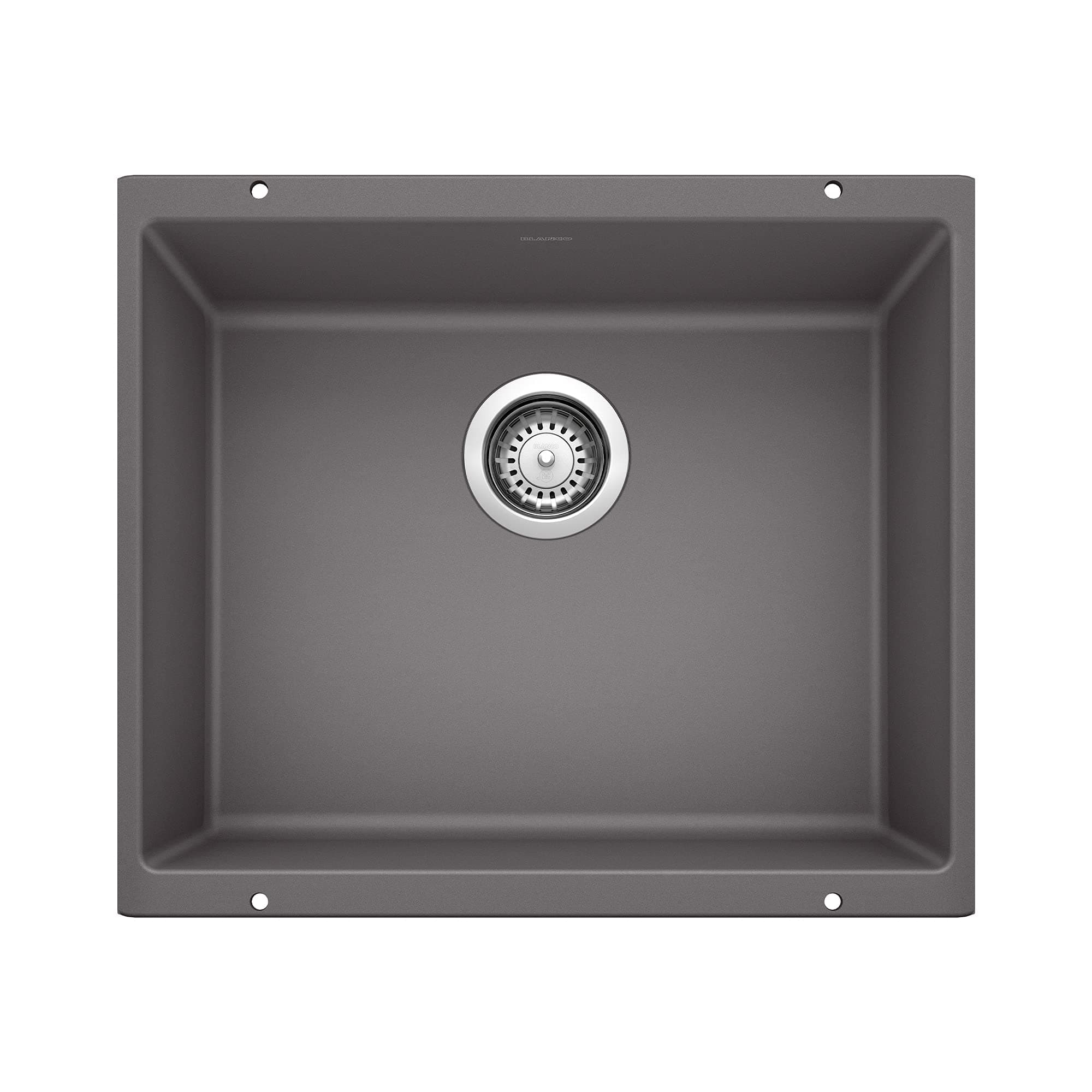 BLANCO519049 Precis Silgranit 21" Undermount Single Bowl Kitchen Sink -Cinder