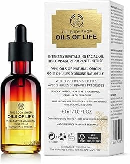 Oils Of Life Intensely Revitalizing Facial Oil 50ml - Hydrate, Soothe and Refresh dry looking skin, Moisture and Nourish for Healthier Skin