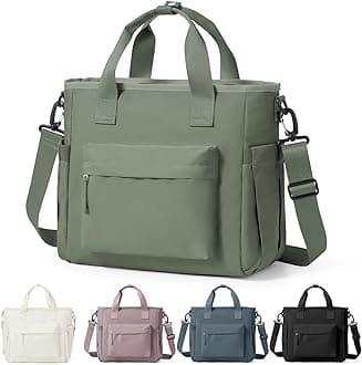 Insulated Lunch Bag Women Large Lunch Tote Bag Box Bags Boxes with Shoulder Strap Adult for Women Men Work Grey Green with Water Bottle Holder